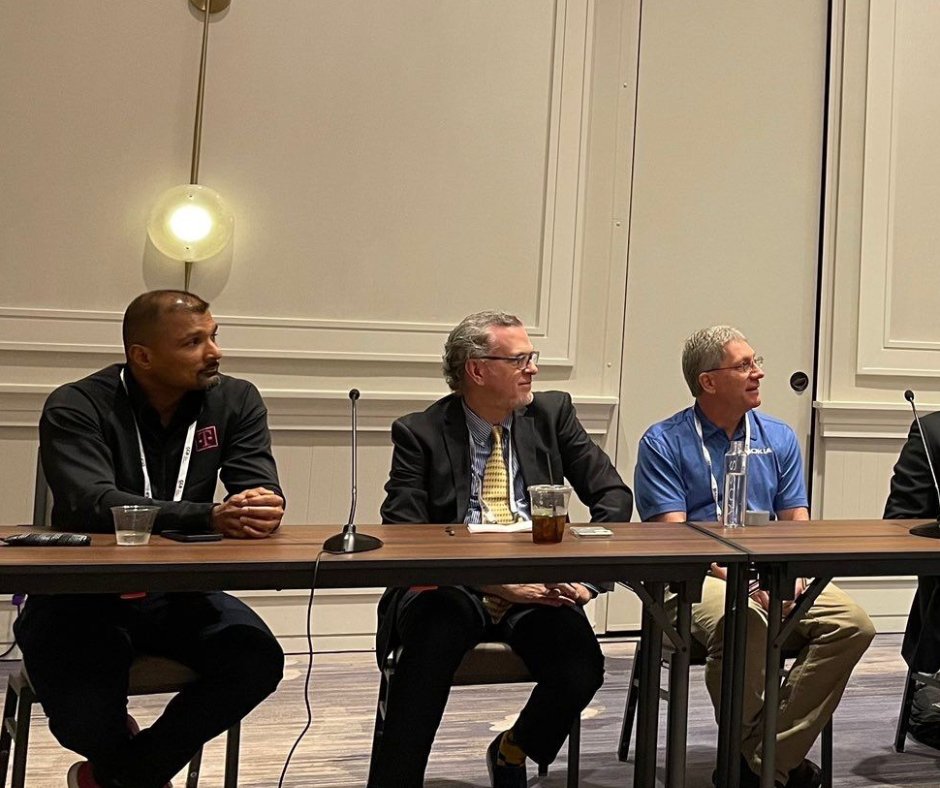 NetLyncTech's tweet image. It was great to be back at the CCA Mobile Carriers Show last week participating in the #eSIM panel alongside our industry colleagues. Engaging discussion on how eSIM and digital customer experiences will impact rural carriers.

#cca #mcs2022 #esim #telecoms @CCAmobile