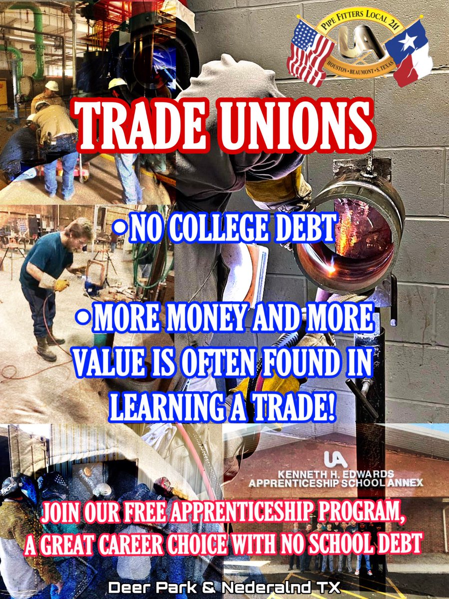 Contact the JATC at (713) 649-0201 for the opportunity of a lifetime!