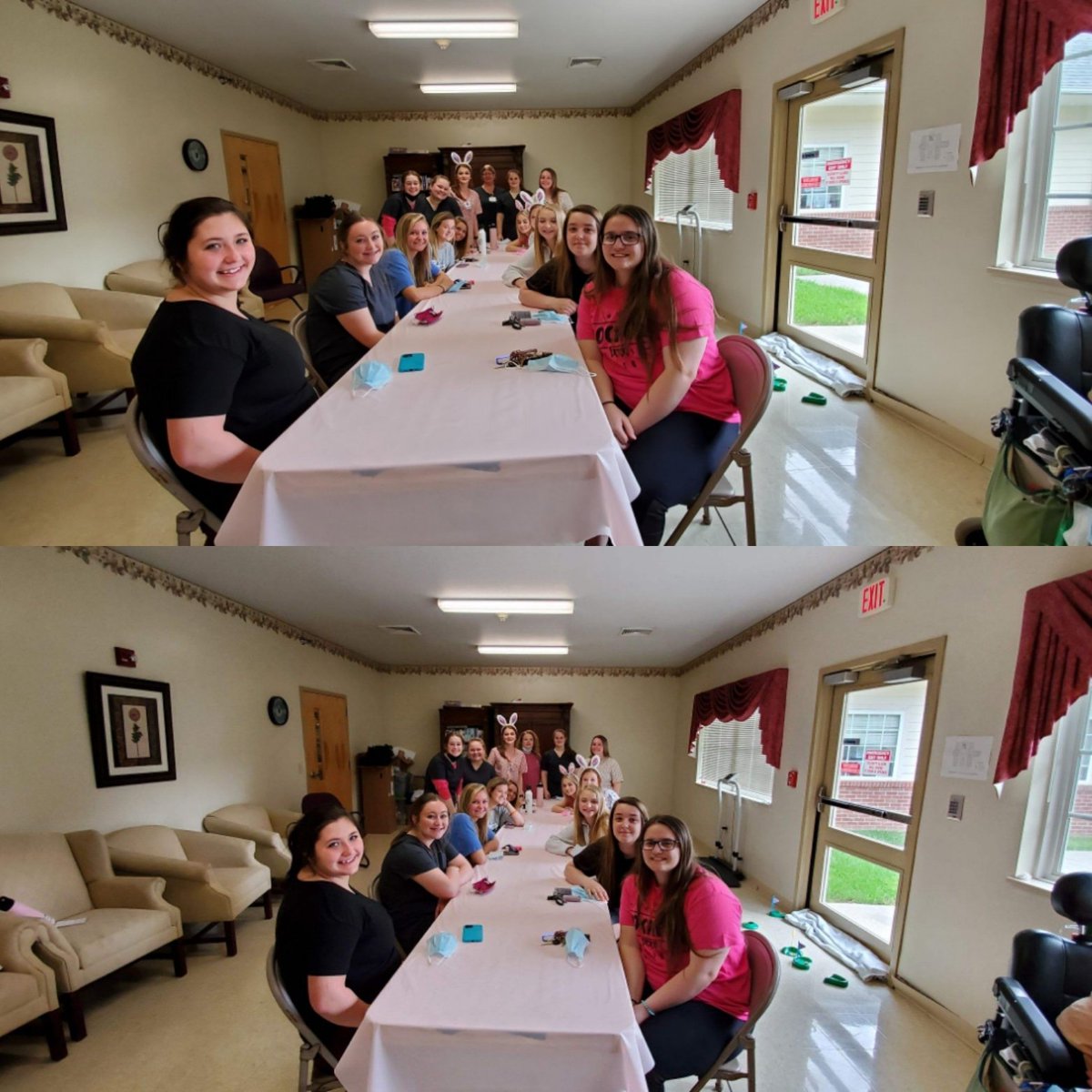 Carrington Place gave Nurse Aide II students a luncheon on their last day of clinical. Thank you Carrington Place at Botetourt Commons for the hands-on opportunity for the students!  #ctebtec #nurseaide #clinical #experience