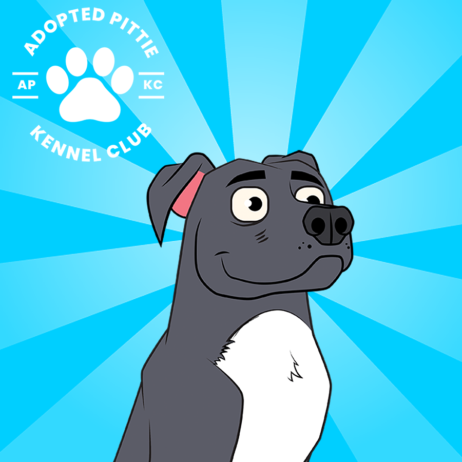 Coming Soon! 10,000 unique #NFT #pitties up for adoption! Share &amp; Follow to learn more about the Adopted Pittie Kennel Club! apkc.xyz #NFT #NFTCommunity #NFTart #pitbull #RescueDogs #nftreveal