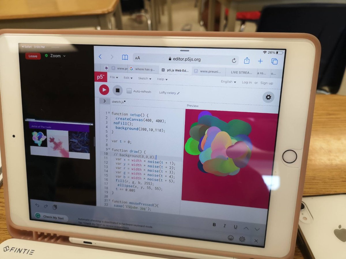 Da Vinci Art was amazing! Students were hard at work coding to create art-generating software, with great results!