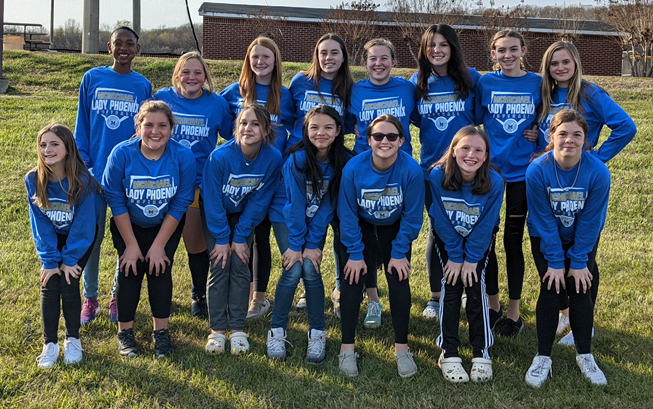 RCS_NC's tweet photo. The Western Rockingham Middle School softball team participated in Wildcat night at the McMichael High softball game and took the field with the Phoenix Softball Team for the National Anthem! https://t.co/kGFE79Gk5r