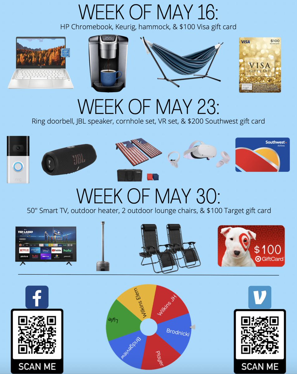 Indian Springs School District #109 is hosting their 2nd annual Back to School Bash! This year we will be hosting “Spin To Win” online raffle. The B2SB provides college scholarships to former Indian Springs graduates. Our online raffles will take place from 4/25-6/3! <a href="/B2SBash109/">Back to School Bash ISD 109</a>