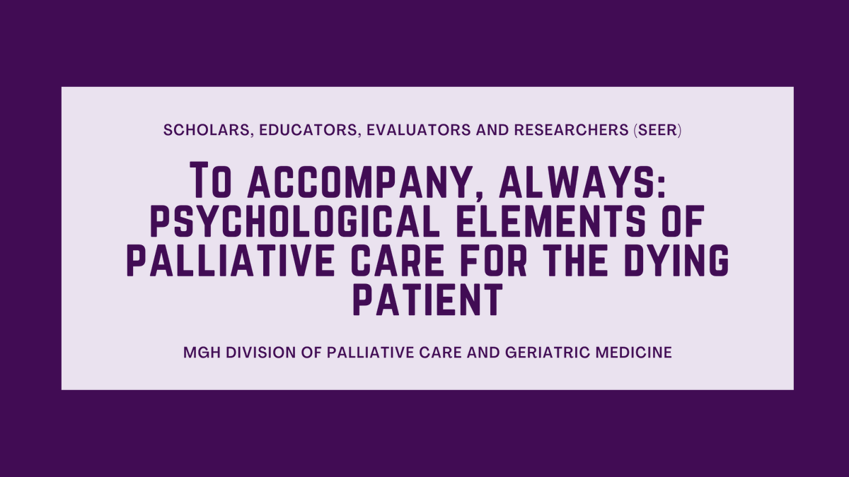 MGH Center for Aging and Serious Illness (CASI) (@mgh_casi) on Twitter photo In this article (within a <a href="/PalliativeMed_j/">Journal of Palliative Medicine</a> special series), learn about how #qualityofcare can be enhanced when "clinicians have a deeper understanding of patients' #psychological experience of serious illness" within #PalliativeCare
pubmed.ncbi.nlm.nih.gov/35263176/ In this article (within a <a href="/PalliativeMed_j/">Journal of Palliative Medicine</a> special series), learn about how #qualityofcare can be enhanced when "clinicians have a deeper understanding of patients' #psychological experience of serious illness" within #PalliativeCare
pubmed.ncbi.nlm.nih.gov/35263176/