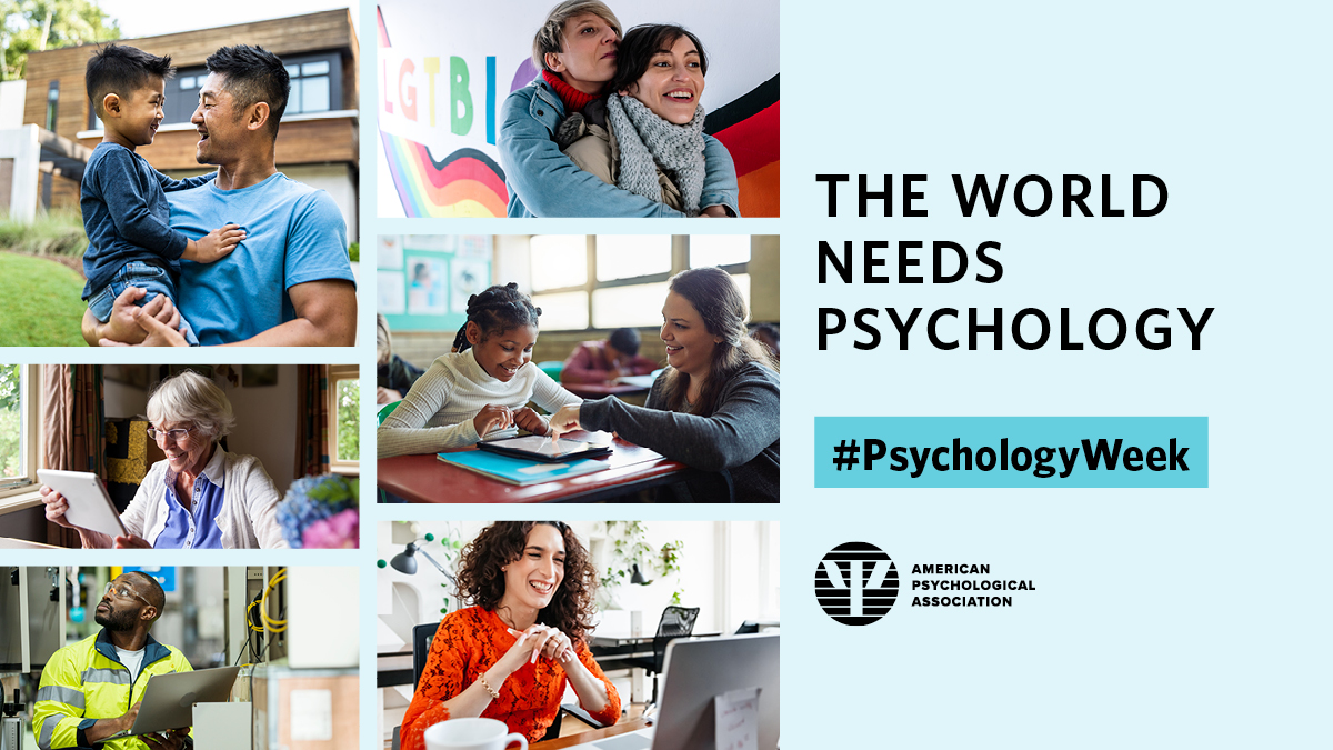 Happy <a href="/APA/">American Psychological Association</a>  #PsychologyWeek! 

We are incredible grateful for our psychology colleagues &amp; trainees including interns, externs, and postdoctoral fellows &amp; their commitment to enhancing our culture &amp; programs, and for their positive impact on our society.