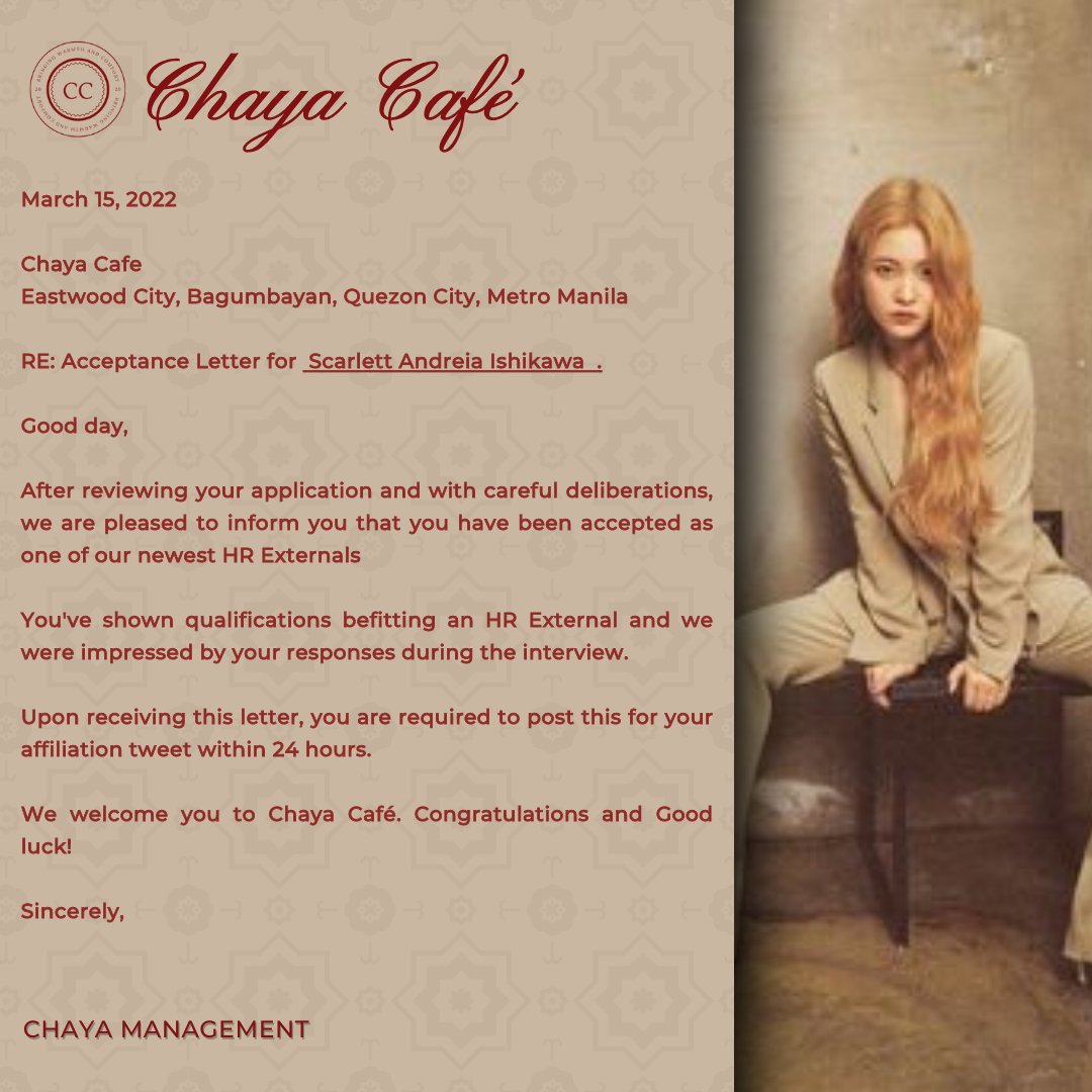 sainthelle's tweet photo. ㅤ

      SCARLETT ANDREIA ISHIKAWA
      AFFILIATED WITH CHAYA CAFE
      #ComfortinChaya
      #BidaAngChaya

ㅤ https://t.co/U55gKHRYmm