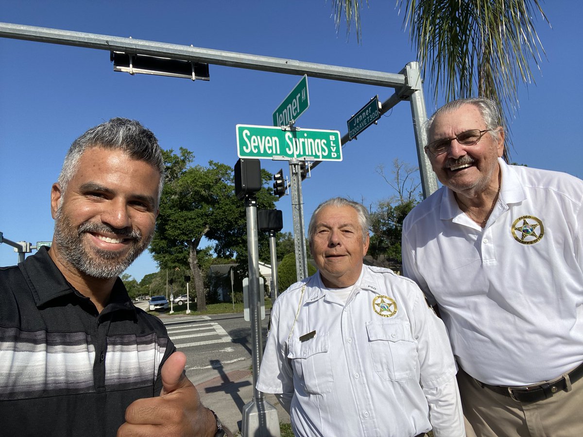 Wanted to take a minute to thank our crossing guards! You guys are invaluable :) Thank you for keeping our Sharks safe! <a href="/SSES_Sharks/">SSES - Seven Springs Elementary</a> <a href="/pascoschools/">Pasco County Schools</a> #allfor1