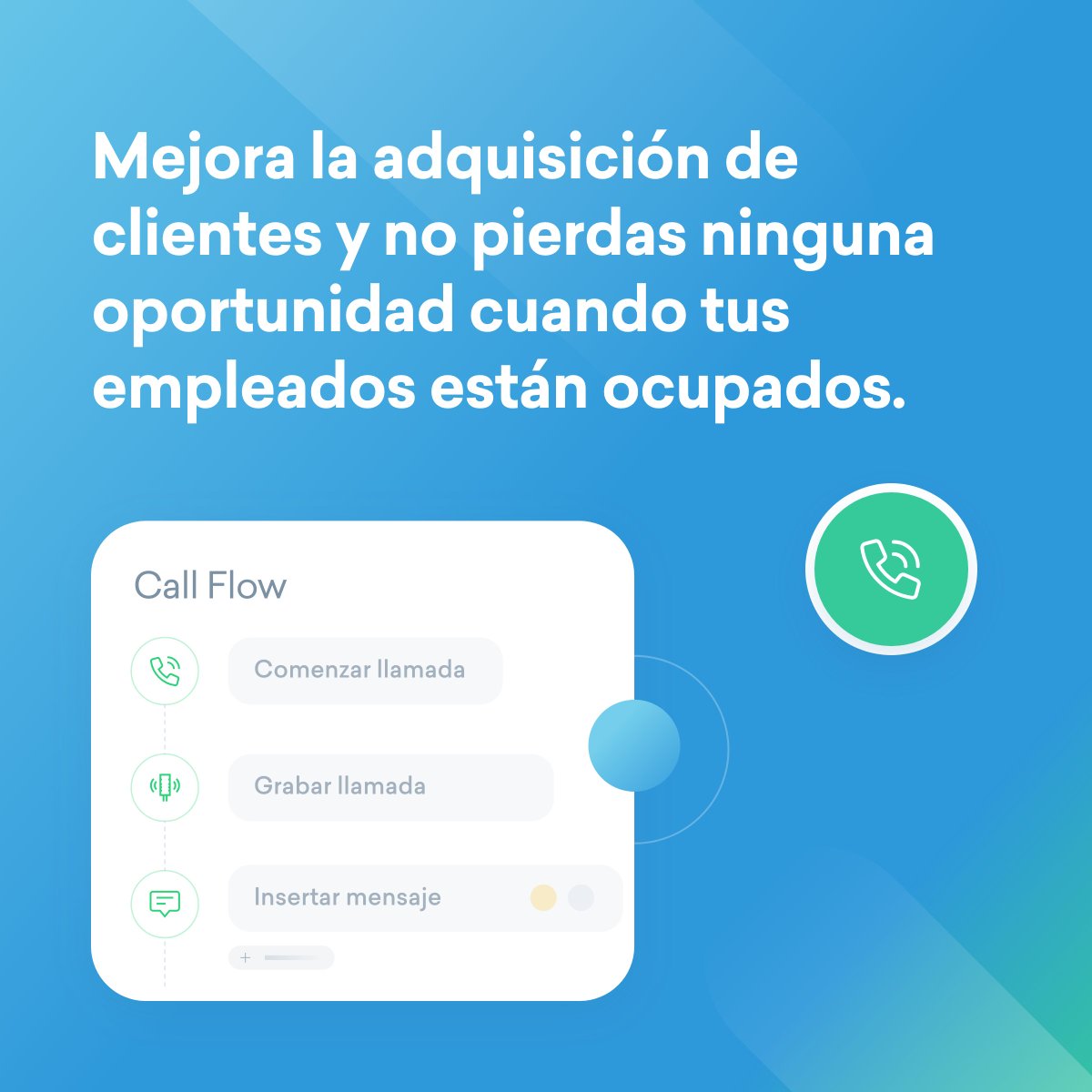 leadgogo's tweet photo. ¿Otra llamada perdida en tu negocio? 😔 ¡Es hora de automatizar! 🚀

El Call Flow de Leadgogo te ofrece la solución para evitar la pérdida de llamadas en tu negocio. Libera a tu equipo de tareas repetitivas y aprovecha los beneficios de esta herramienta.

#leadgogo #pymesenlinea https://t.co/YelA1tGdcR