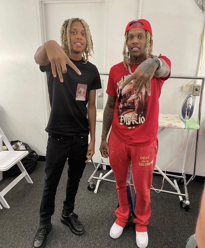 Is Lil Durk Wearing…a Skateboard?