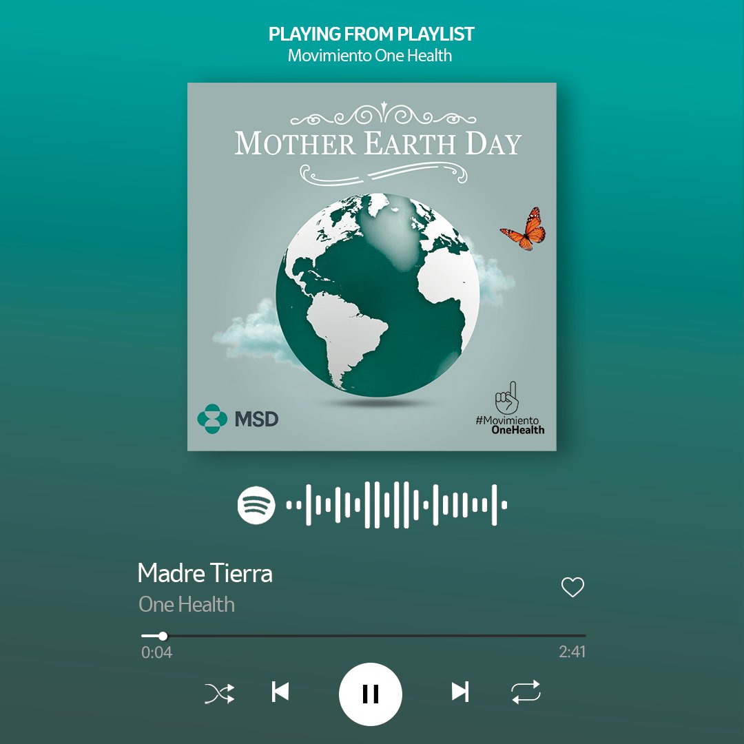 MSDAH_es's tweet photo. ¡Hoy en el #DiaInternacionaldelaMadreTierra🌎únete a un #MundoMejor a través de la música! 👉https://t.co/s9nQUXqHVq o escanea el código QR:

1. Accede a Spotify
2. Dale a buscar
3. Haz clic en el icono de la cámara📷
4. Escanea el QR y ¡Ya eres parte del #MovimientoOneHealth!👆 https://t.co/7EbK837qea