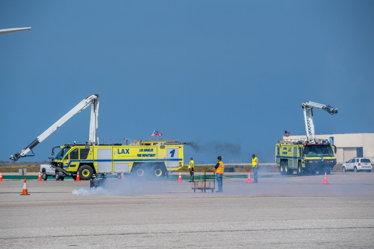 This morning, more than a dozen public and private agencies are participating in a training exercise on the south side of LAX  from 9 a.m. to noon near the Flight Path Museum. You may see smoke or hear first-responder activity during this time.