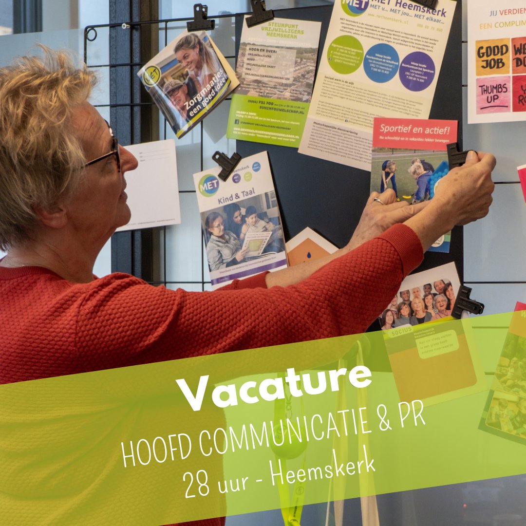 VACATURE | Ben jij een inhoudelijke en praktische denker en doener en kun je snel schakelen? Dan zoeken wij jou! welschapsocius.nl/vacatures/80/h…

#vacature #welschapsocius #communicatie #PR #Heemskerk