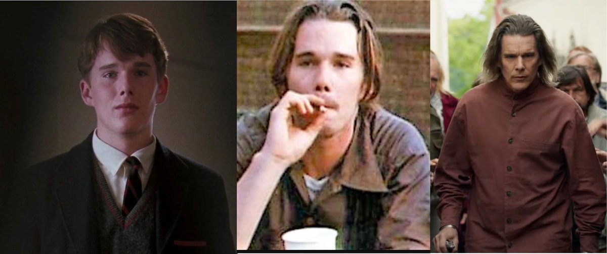 Ingalish's tweet photo. Theory: How did Arthur Harrow from @Marvel #MoonKnight become a villain? Watch "Dead Poet's Society" followed by "Reality Bites" to see his evolution. https://t.co/dfpKA3k5Xr