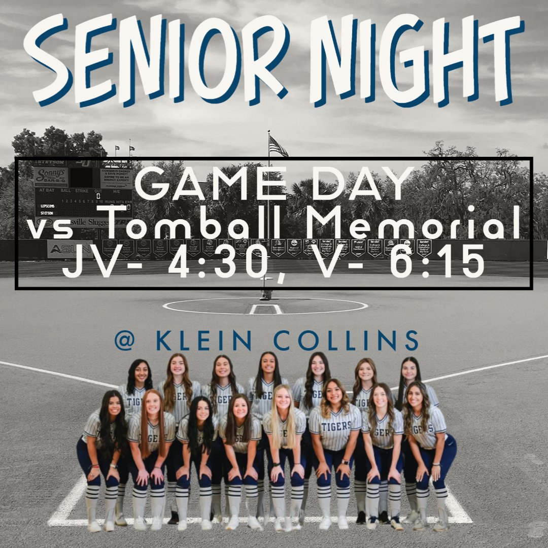 KCTigerSoftball's tweet photo. GAME DAY!!!
Fighting for the district championship tonight. 
Come out and support. Get LOUD! https://t.co/RSIp8ZEx0G