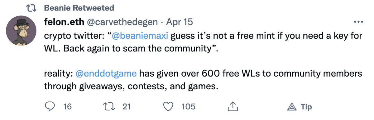 fuzzIewit's tweet photo. So any project that gives away *some number* of free WL mints to their community can call themselves a "free mint," even when 94% of the NFT supply has minting requirements that aren't free? 🤔 https://t.co/dce3rqCj5B