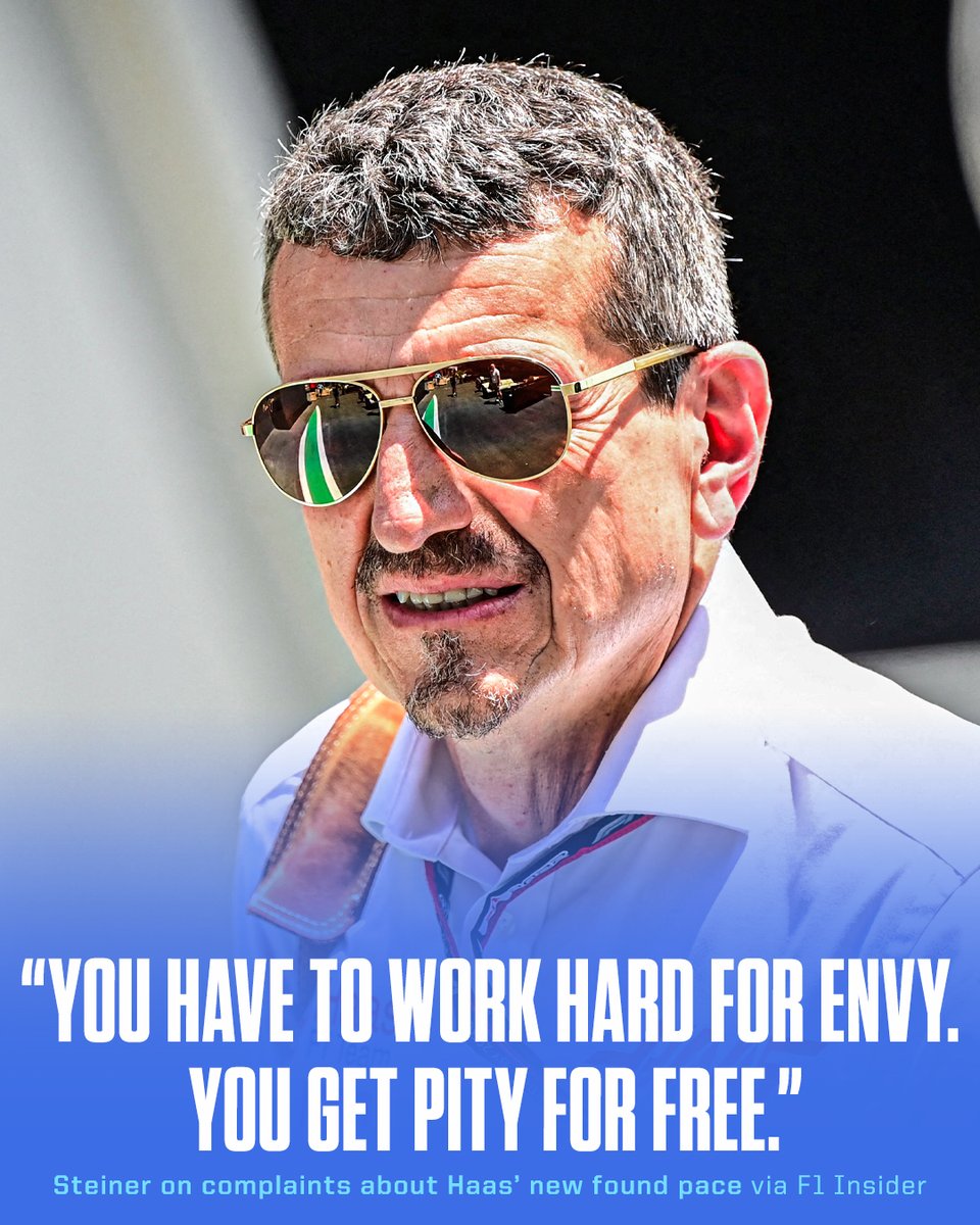 ESPNF1's tweet image. Günther Steiner doesn't care if people call Haas the 'white Ferrari' 🗣
