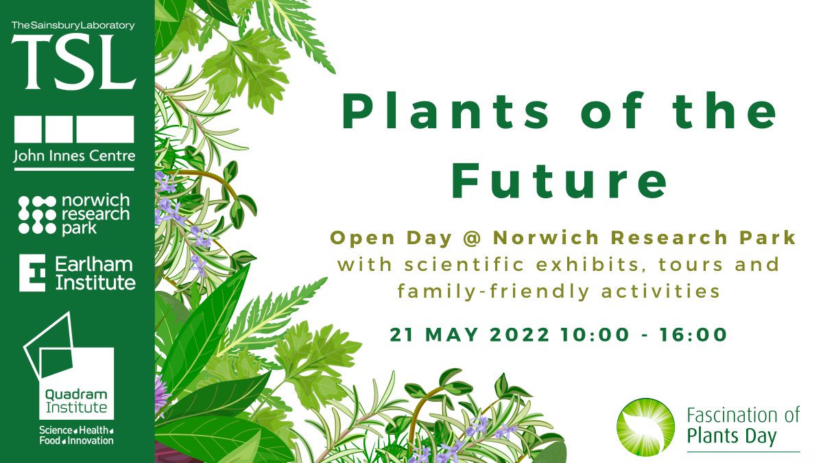 John Innes Centre (@johninnescentre) on Twitter photo FREE EVENT - Explore the wonderful world of plants with scientists <a href="/NorwichResearch/">Norwich Research Park</a> Park at Plants of the Future - Open Day 🌿🌾🌷
🗓21 May
⏰ 10:00 to 16:00
<a href="/TheSainsburyLab/">The Sainsbury Laboratory</a> <a href="/TheQuadram/">Quadram Institute</a> <a href="/EarlhamInst/">Earlham Institute</a>
okt.to/Ekd4gT FREE EVENT - Explore the wonderful world of plants with scientists <a href="/NorwichResearch/">Norwich Research Park</a> Park at Plants of the Future - Open Day 🌿🌾🌷
🗓21 May
⏰ 10:00 to 16:00
<a href="/TheSainsburyLab/">The Sainsbury Laboratory</a> <a href="/TheQuadram/">Quadram Institute</a> <a href="/EarlhamInst/">Earlham Institute</a>
okt.to/Ekd4gT