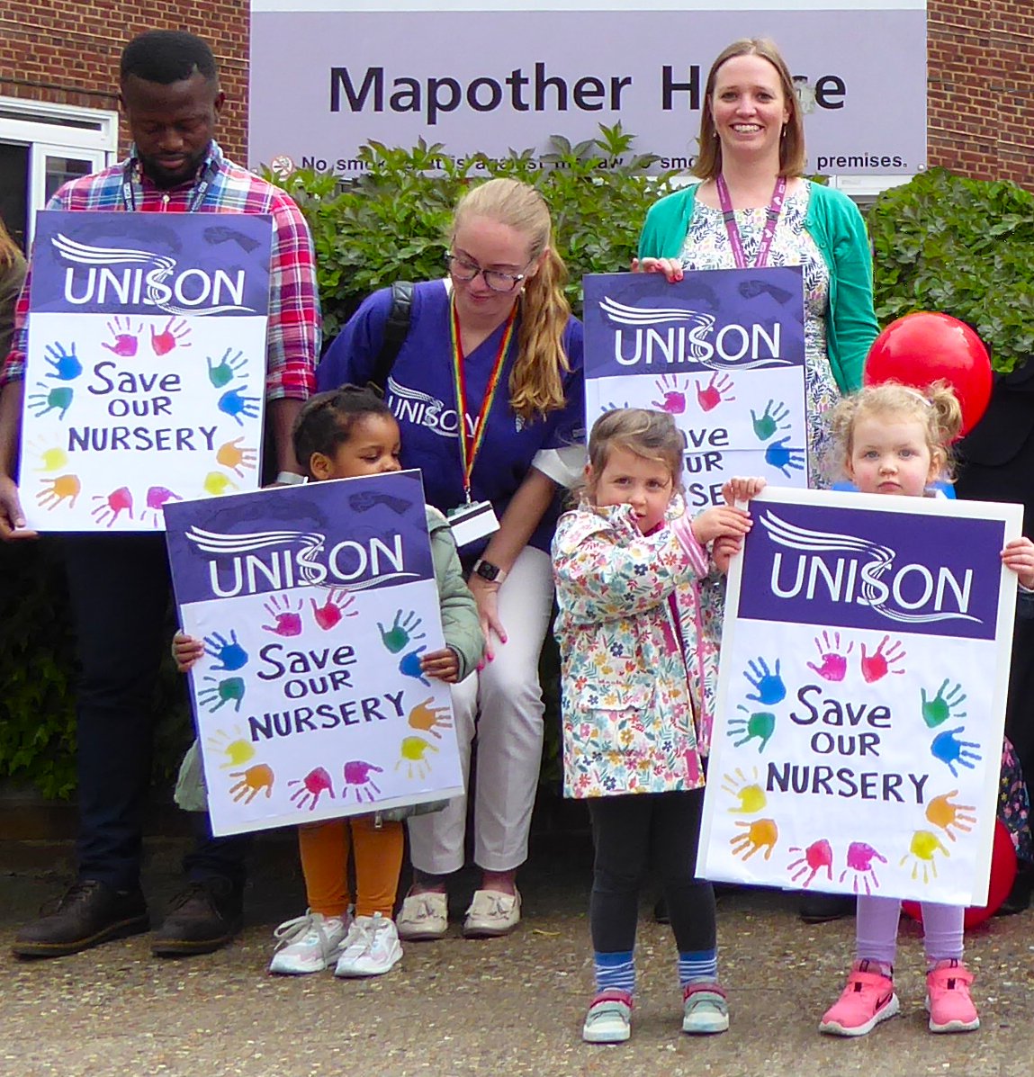 Save OUR Nursery
Maudsley Hospital

<a href="/unisontheunion/">UNISON - UK's largest union</a> <a href="/unisonglr/">UNISON Greater London</a> <a href="/Remmi_LDN_NHS/">Remmi Sexton</a>