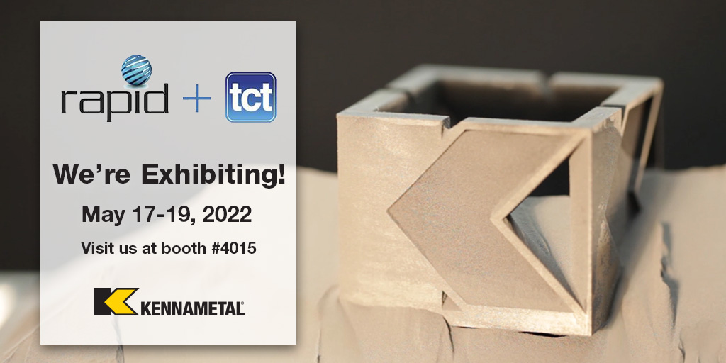 Kennametal's tweet photo. We're exhibiting at Rapid + tct in Detroit May 17-19. Register at https://t.co/PhsgUWcgLA
#KMTknowshow #AdditiveSolutions #RAPIDevent #3dprinting #wearexperts https://t.co/GqKAwYG0FD