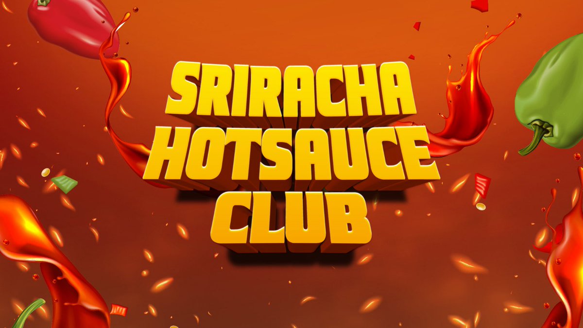 Say Hi to the first ever Sriracha Club on the ETH blockchain

#comingsoon #srirachaclubnft
#hotsauce #nftcommunity
