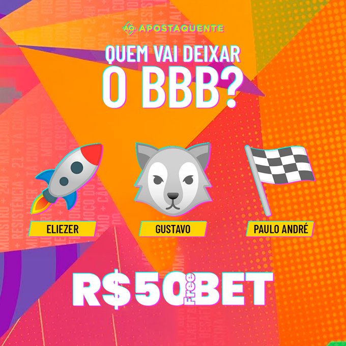 🔥Bol&atilde;o do Big Brother Brasil! Quer ganhar R$50 em free bet no site da Apostaquente? Ent&atilde;o se liga:  1⃣<a href="/tag/bbb22"class="tags"><span>#bbb22</span></a>