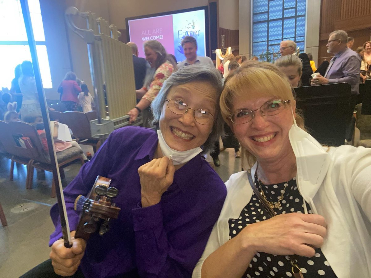CPRClassical's tweet photo. Hosts in the community!

CPR Classical's Jean Inaba and her stand partner, Lisa Kriss, were all smiles after playing three back-to-back Easter services! Their music reached 100s of people on Sunday. 

Way to go everyone!

#coloradomusicians #classicalmusiclife #coloradomusicscene https://t.co/bYJPB64dLn