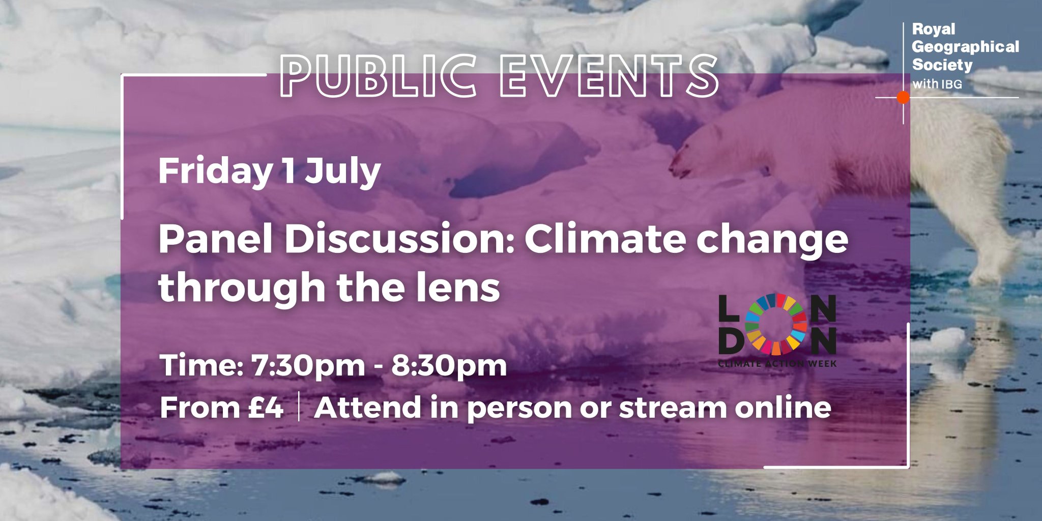 Royal Geographical Society (with IBG) on Twitter "📸 Friday 1 July at 7