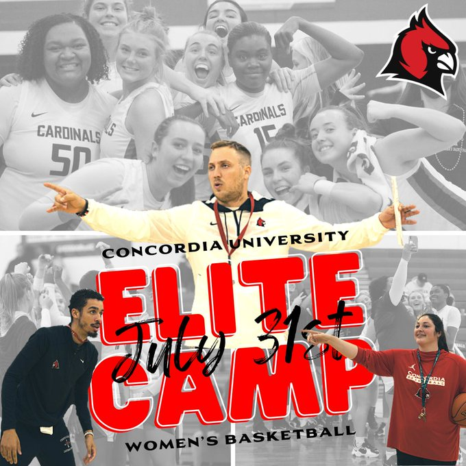 🚨ELITE CAMP - JULY 31st🚨

23's, 24's, &amp; 25's 🗣️

<a href="/concordiawbb/">Concordia University WBB</a> is about WORK 😤, LOVING your teammates 🫶, dominating on court😉, &amp; having FUN while we do it 😎

Interested? Our Elite Camp has sold out the last 3 years - get signed up today 👇

🔗: campscui.active.com/orgs/CUAA?orgl…