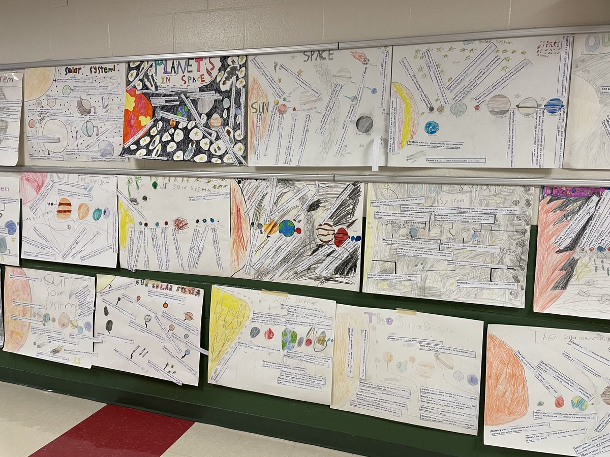 Fourth graders have learned so much about the solar system!!   It’s out of this world.