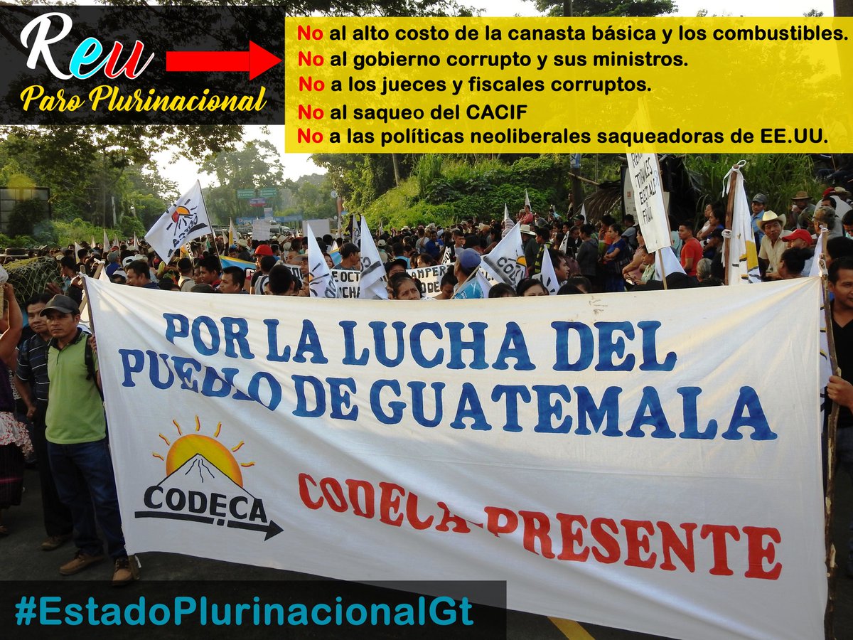 Comunidades en resistencia de #Reu #Guatemala  se preparan para masiva manifestación Plurinacional.

#CodecaEsDignidad
#CodecaPlurinacional 
#RenunciaGiammattei