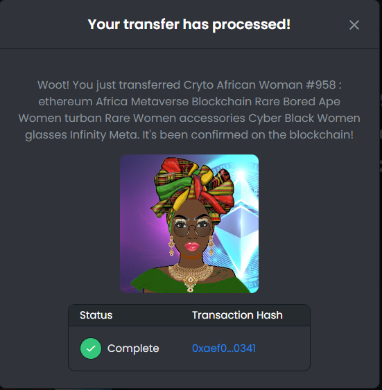 metaverseleader's tweet photo. There is nobody who deserves this success more than you @ClassJade1 
 ! Congratulations and good luck!
Transaction
https://t.co/RSkc0L2cRP
#digitalart #cryptoartist  #MetaverseNFT #blockchain   #OpenSeaNFT #crypto #mint #rare #Metaverse  #Sandbox #Metaverse #NFTCommunity #Airdrop https://t.co/vYDzRWa8Ty