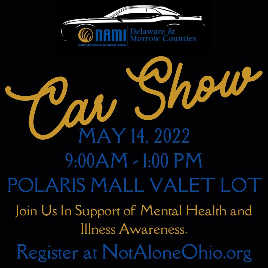 Do you have an antique or unique car you have been dying to show off? Today is you lucky day! Register your car for the NAMI Delaware and Morrow Counties NAMIFEST car show, happening May 14th. Register today at NotAloneOhio.org! 💙