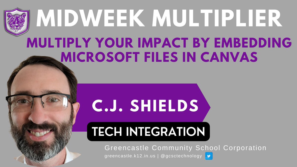 GcscTechnology's tweet photo. @RidpathPrimary1 @deermeadowgcsc @tztigercubs @GMSTigerCubs @GHSPurplePride, get more for you and your students by combining the power of @Canvas_by_Inst and @MicrosoftEDU!  https://t.co/qtar6P6ZeG https://t.co/g6AnsQAeo1