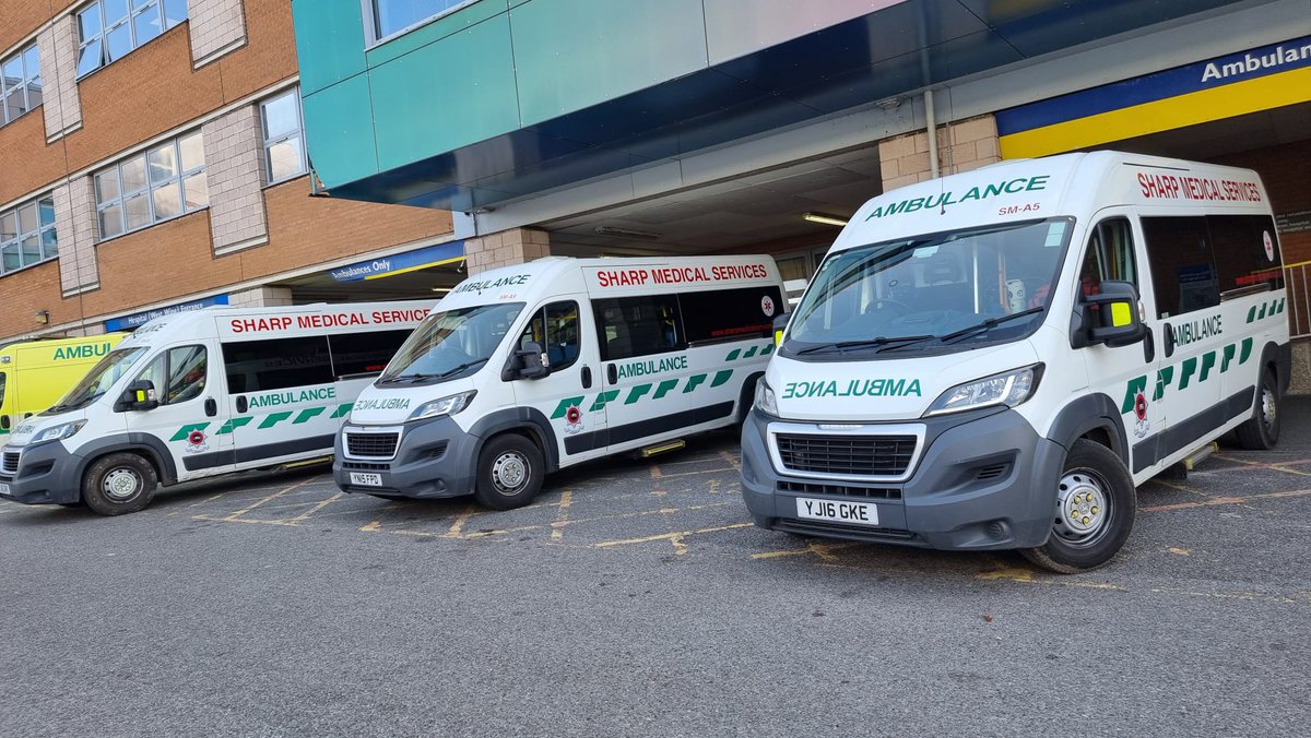 SharpMedical1's tweet image. Busy Times for our #PatientTransport Team, Working on behalf of #NHS and #Private Clients.
