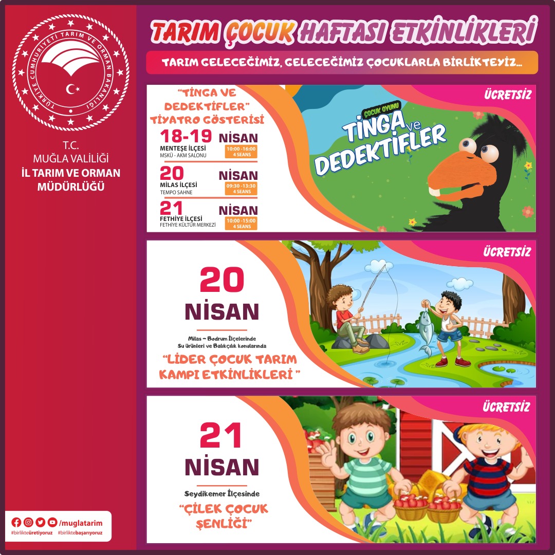 muglatarim's tweet photo. @muglatarim olarak etkinliklerimiz devam ediyor

23 Nisan Ulusal Egemenlik ve Çocuk Bayramı haftasında minik tarımcılarla birlikteyiz.🎉🎉
#birlikteüretiyoruz
#birliktebaşarıyoruz

@barissaylak @VahitKirisci @TCTarim @tcmuglavaliligi https://t.co/p0SAAkZmg5