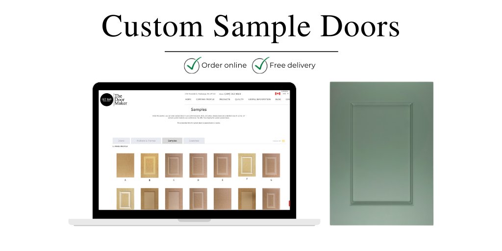 _TheDoorMaker's tweet image. See and feel the finish of our thermofoil cabinet doors. 

Enjoy free delivery on your order of custom sample doors. Custom sample doors are 11.5 by 16&quot;

doormaker.ca/samples/config… 

#customsamples #kitchenchoices #renoplanning