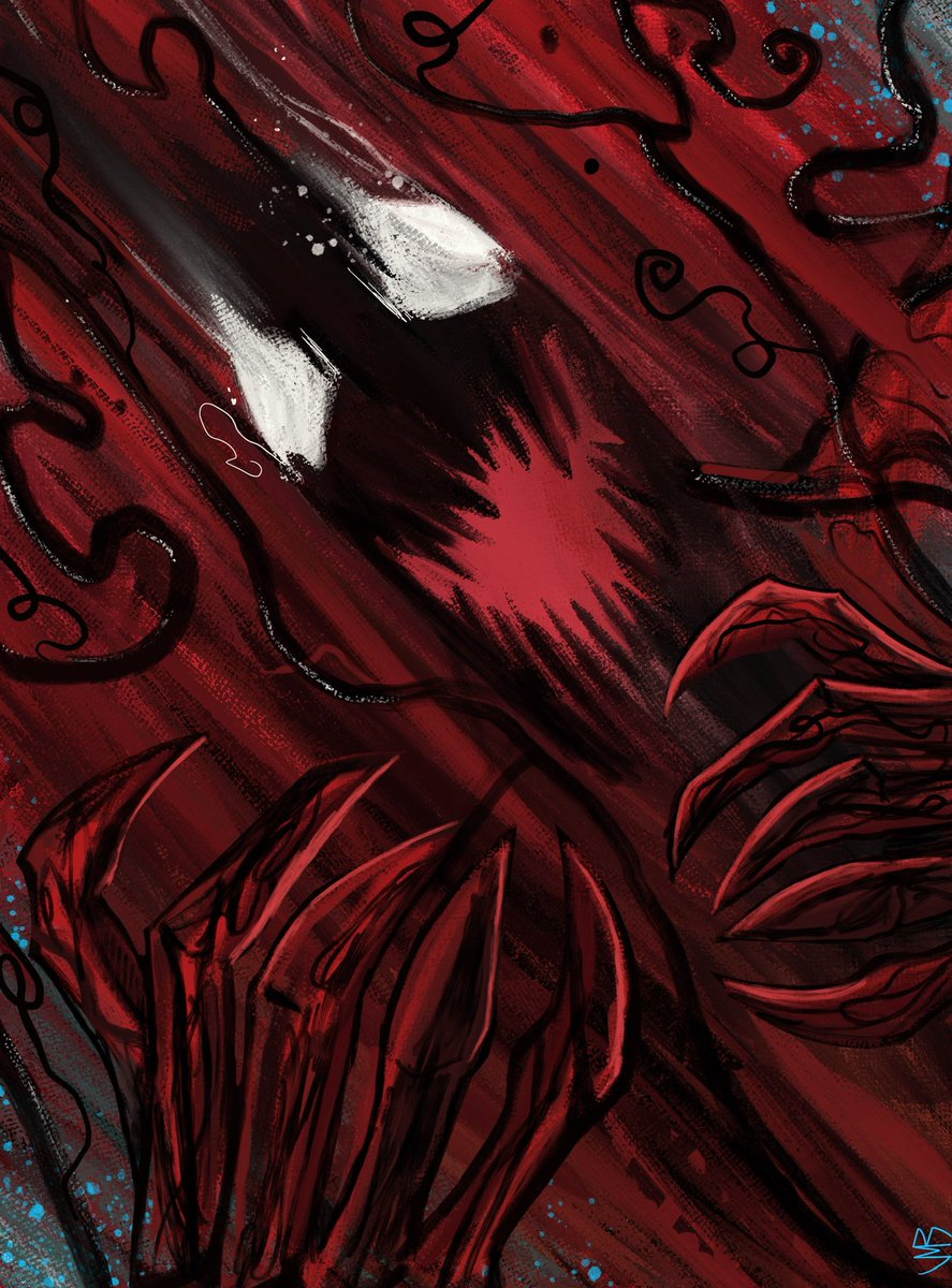 VenomOld's tweet photo. #Carnage painting last night using @procreate 
Going to touch this one up more after work. 
@therightram @thevenomsite @Marvel #artwork #digitalart #painting https://t.co/ai5l07UKh1
