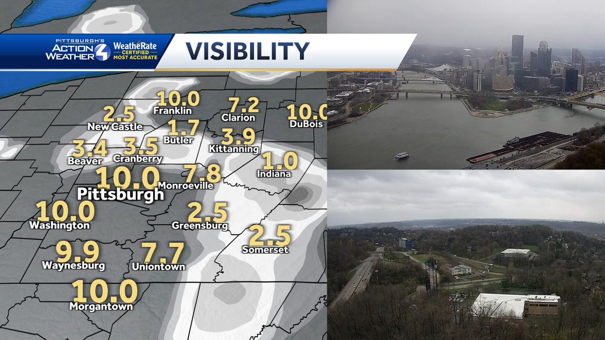 AshleyD_WTAE's tweet photo. Snow showers continue to fall this morning and dropping visibility in some neighborhoods. #tuesdayupdate #goodmorning #pittsburgh #westernpa #pawx https://t.co/VzYtvnoZvq