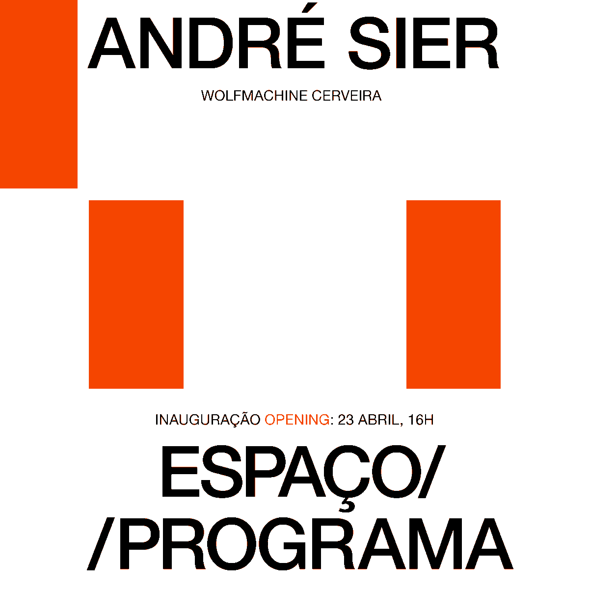 Fundação Bienal de Arte de Cerveira (@bienalcerveira) on Twitter photo AS
André Sier (1977)
Wolfmachine Cerveira, 2020-22
<a href="/as1er/">🐜 André 🌴 Sier 🐜</a>
🔸 "Espaço/Programa" inaugura a 23 de abril às 16h00, uma exposição comissariada por @mlcarvalhais e Luís Pinto Nunes, no Museu Bienal de Cerveira
📌 Apoio: República Portuguesa - Cultura / Direção-Geral das Artes AS
André Sier (1977)
Wolfmachine Cerveira, 2020-22
<a href="/as1er/">🐜 André 🌴 Sier 🐜</a>
🔸 "Espaço/Programa" inaugura a 23 de abril às 16h00, uma exposição comissariada por @mlcarvalhais e Luís Pinto Nunes, no Museu Bienal de Cerveira
📌 Apoio: República Portuguesa - Cultura / Direção-Geral das Artes