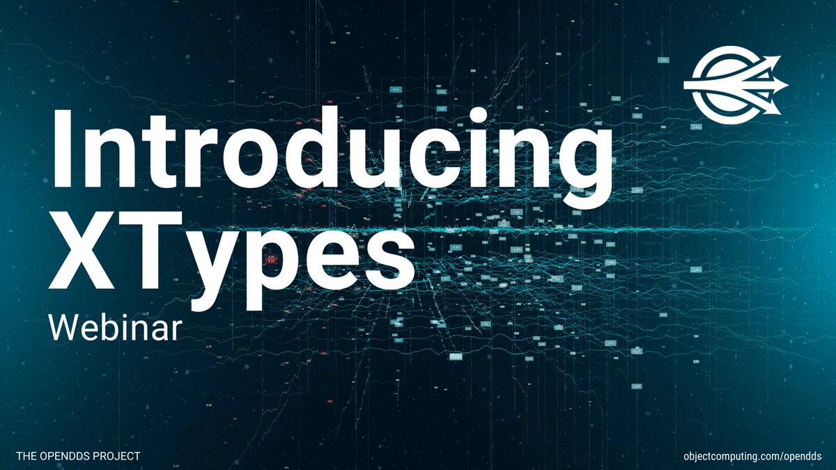 OpenDDS's tweet photo. The DDS XTypes (Extensible and Dynamic Topic Types) specification relaxes the requirement to have a common notion of data types (schema), significantly simplifying your #distributedApplication #development process. Learn more! #middleware #connectivity https://t.co/RuK1AsyeHz https://t.co/K4lo3pqufB