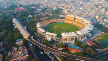BrindaHere's tweet photo. Chennai Chepauk Stadium - Renovation
#18thAprR | #22ndAugR https://t.co/fmhkYLBcDd