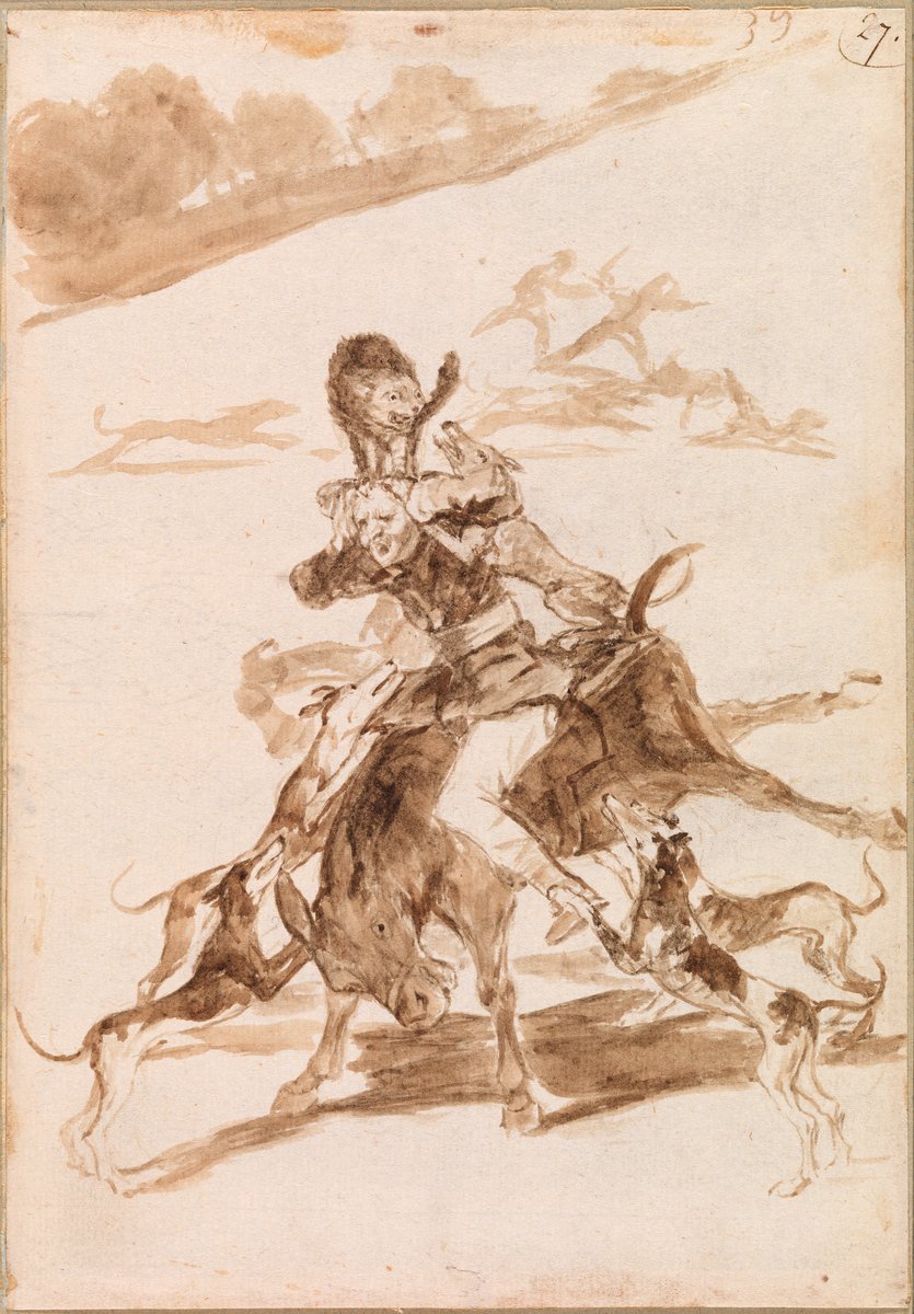 Dogs Chasing a Cat on a Man on a Donkey by Francisco de Goya https://t.co/z7PmEuEDaS #barnesfoundation #franciscodegoya https://t.co/aoJ7E9MBAx