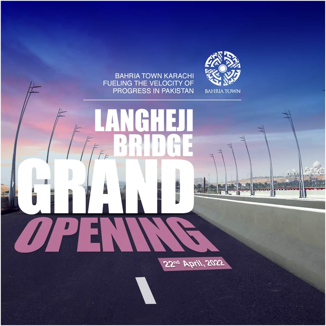 Muhammadasadbtk's tweet photo. Grand Opening of Langheji Bridge on 22nd April 2022! It will provide swift transport facilities to and from Bahria Paradise in Bahria Town Karachi.
#LanghejiBridge #GrandOpening #FinestInfrastructure #IconicDevelopment #BahriaParadise #BahriaTown #Karachi #discoverproperties https://t.co/c9KKuhPFog