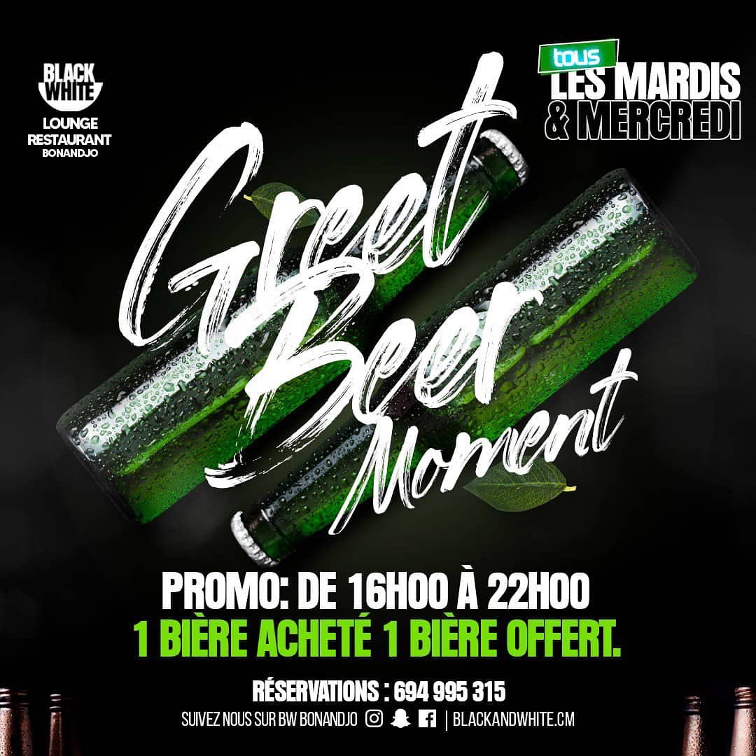 BnWBonanjo's tweet photo. Découvre au Restaurant-Lounge
Les vacances avant les vacances 🥳🥳🥳
À chaque jour sa particularité ❤️‍🔥
Du lundi à Dimanche

Viens vivre :

- Green Cocktail 
- Great Beer Moment
- Cabaret live

RÉSERVATION 📲 694 996 315

#blacknwhitebonanjo #lounge #restaurant #eat #drinks #sing https://t.co/z9BtstdVwY
