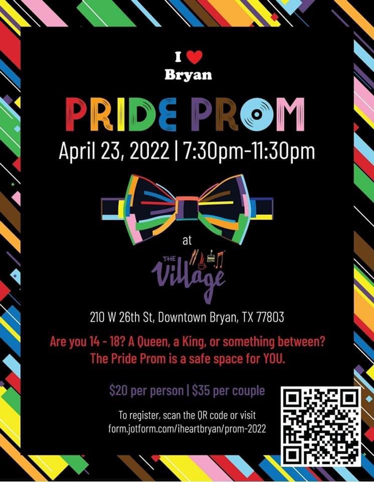 RustySuretteTV's tweet photo. 🗣Brazos Valley’s first Pride Prom is Saturday. ❤️🧡💛💚💙💜

✅No money for a ticket? DM me 
✅Nothing nice to wear? DM me 
✅Parents, Have questions? DM me 
✅Students, Have questions? DM Me

Thanks to ALL who have sponsored this to make it happen 🌈 https://t.co/P9tRcXIYct