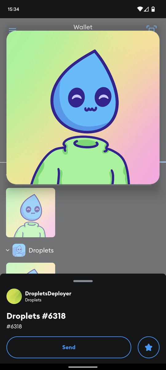 DirtyMumbles's tweet photo. Got my first @nft_droplets how cute is this little guy? π§π¦
#DropletsFollowDroplets https://t.co/ZFIChhqJvV