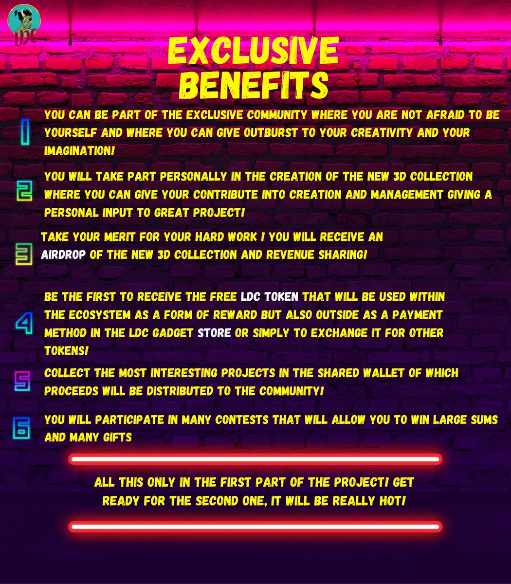 Here are some benefits! Join discord for more details!
👉discord.gg/bEfmQhdnwZ
#NFTCommunity #NFTProject #NFTGiveaways #nftitalia #blockchain