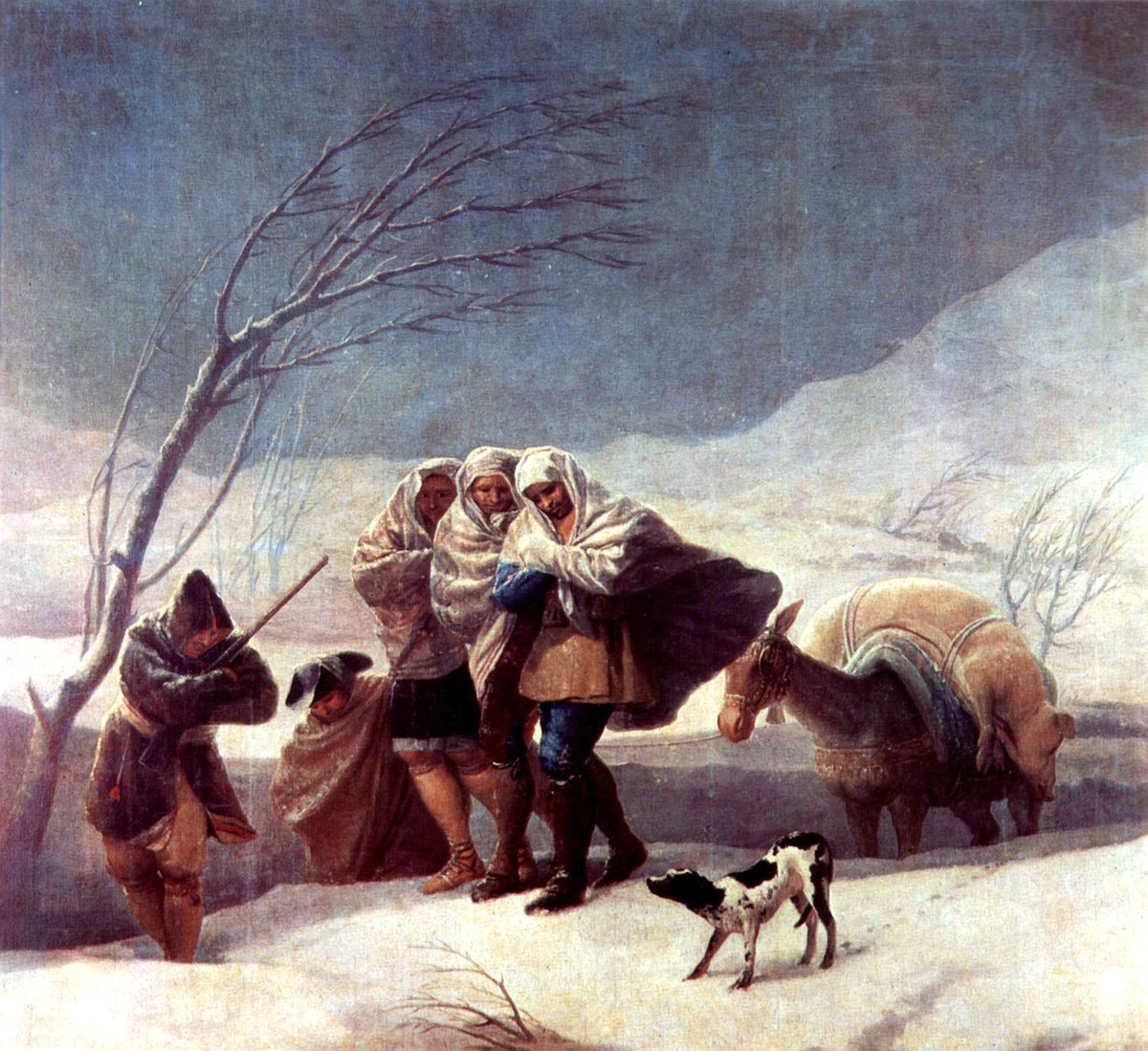 The Snowstorm (Winter), 1787 #franciscogoya #goya https://t.co/pjxBQ6h24R