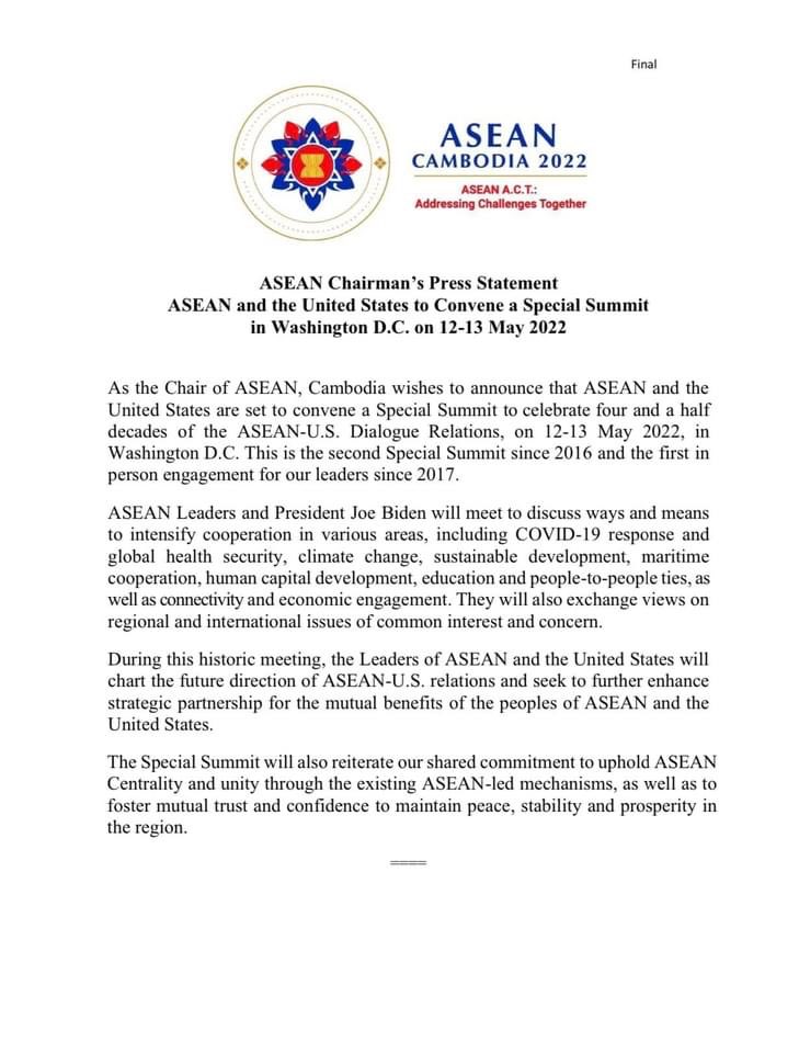 MayWongST's tweet photo. THREAD: #Myanmar civilian @NUGMyanmar government in a presser says it has NOT been "officially invited" to the upcoming May 12-13 @ASEAN-#US summit. But that #NUG ministers have already been engaging with high-level US officials.  #WhatsHappeningInMyanmar https://t.co/7AfaK2v5uo