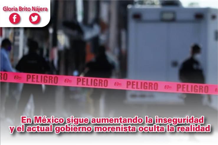 GloriaBritoN's tweet photo. Buen día los invito a leer mi  más reciente artículo: En México sigue aumentando la inseguridad y el actual gobierno morenista oculta la realidad 

#CDMX #México 

https://t.co/mtDFE98dwo https://t.co/6xN3XnmiJA